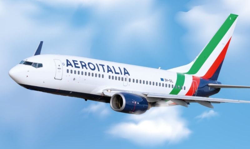 Aeromobile Aeroitalia a Trieste Airport — usare se corrisponde alla fotografia scelta.