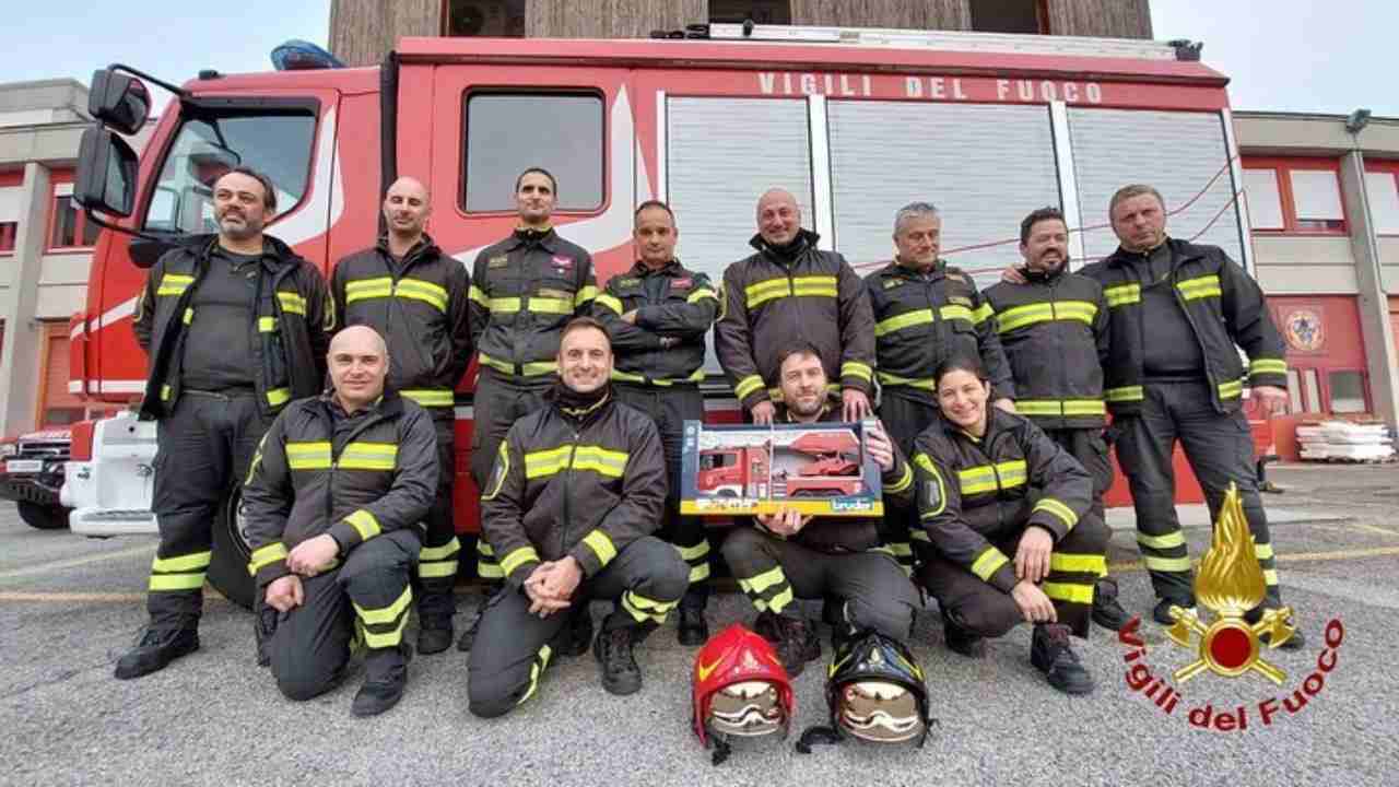 Vigili del Fuoco di Pordenone regalo bambino